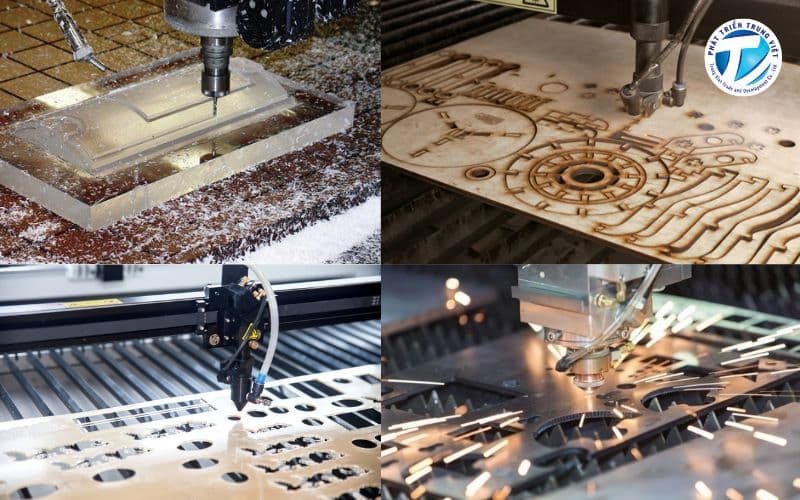 Sử dụng máy CNC gia công một số chất liệu